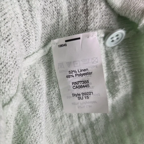 J. Crew Green Cardigan Sweater V-Neck Knit - Picture 4 of 5